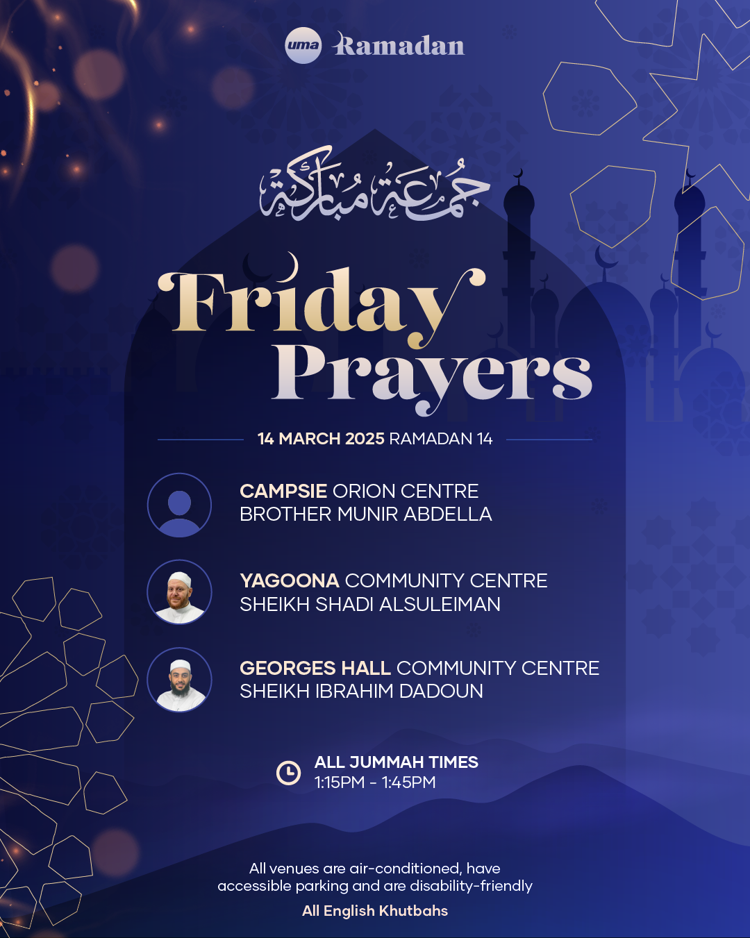 Friday Prayers Timings