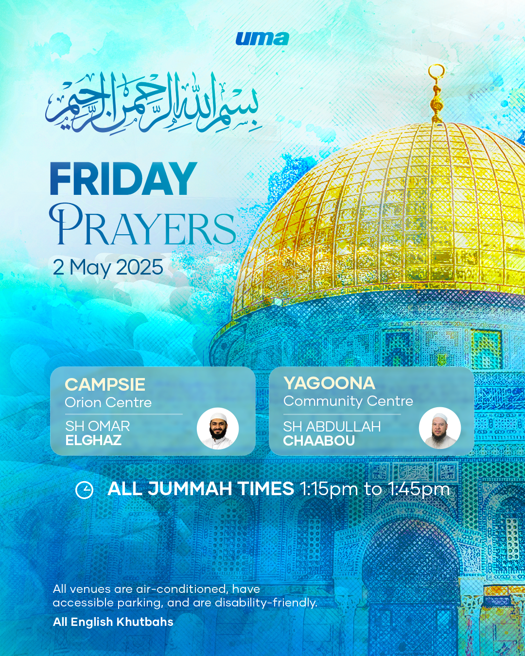 Friday Prayers Timings